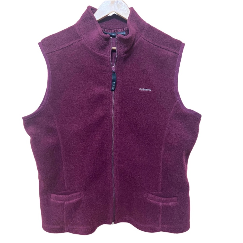 NY JEANS XL MAROON VEST